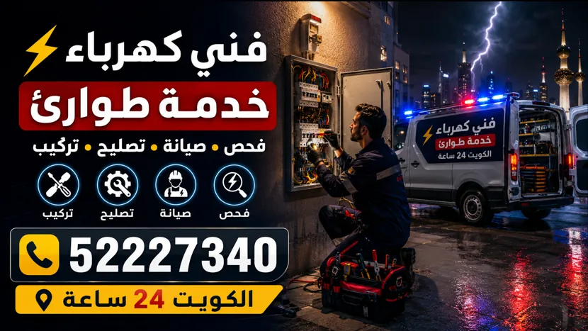 كهربائي متنقل في الواحة بأدوات الفحص